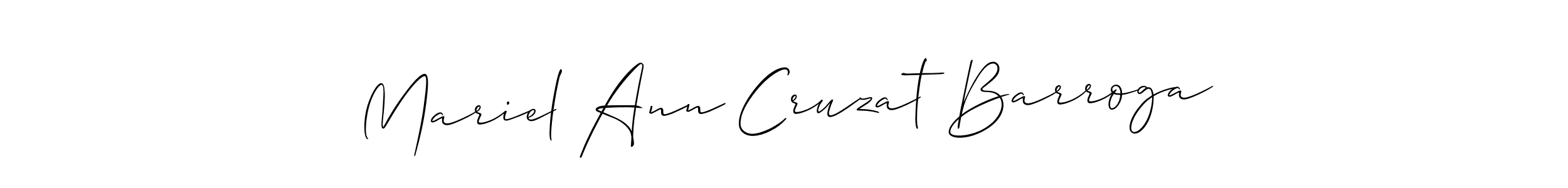 Make a beautiful signature design for name Mariel Ann Cruzat Barroga. Use this online signature maker to create a handwritten signature for free. Mariel Ann Cruzat Barroga signature style 2 images and pictures png