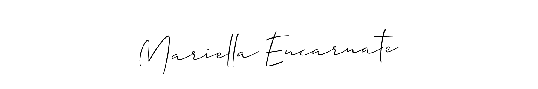 Best and Professional Signature Style for Mariella Encarnate. Allison_Script Best Signature Style Collection. Mariella Encarnate signature style 2 images and pictures png