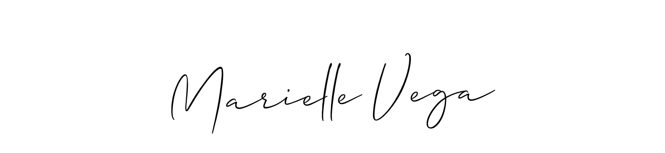 Allison_Script is a professional signature style that is perfect for those who want to add a touch of class to their signature. It is also a great choice for those who want to make their signature more unique. Get Marielle Vega name to fancy signature for free. Marielle Vega signature style 2 images and pictures png