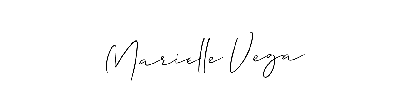 Allison_Script is a professional signature style that is perfect for those who want to add a touch of class to their signature. It is also a great choice for those who want to make their signature more unique. Get Marielle Vega name to fancy signature for free. Marielle Vega signature style 2 images and pictures png