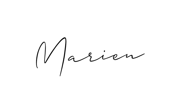 Make a beautiful signature design for name Marien. Use this online signature maker to create a handwritten signature for free. Marien signature style 2 images and pictures png