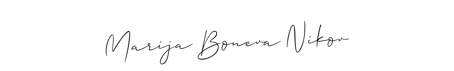 You can use this online signature creator to create a handwritten signature for the name Marija Boneva Nikov. This is the best online autograph maker. Marija Boneva Nikov signature style 2 images and pictures png