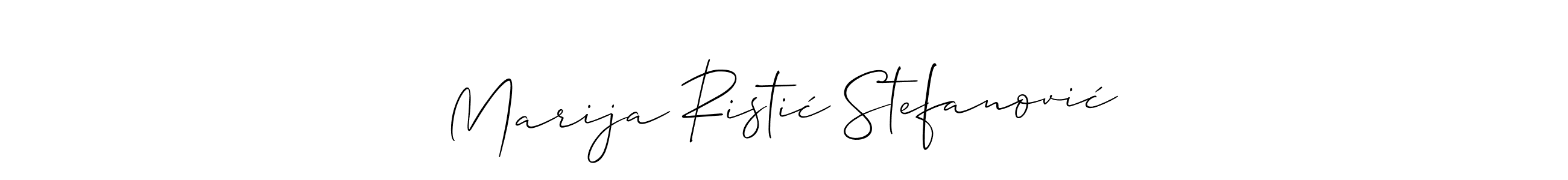 Also we have Marija Ristić Stefanović name is the best signature style. Create professional handwritten signature collection using Allison_Script autograph style. Marija Ristić Stefanović signature style 2 images and pictures png