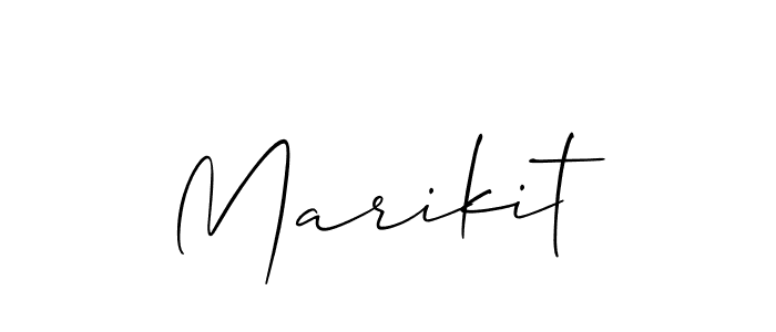 How to Draw Marikit signature style? Allison_Script is a latest design signature styles for name Marikit. Marikit signature style 2 images and pictures png