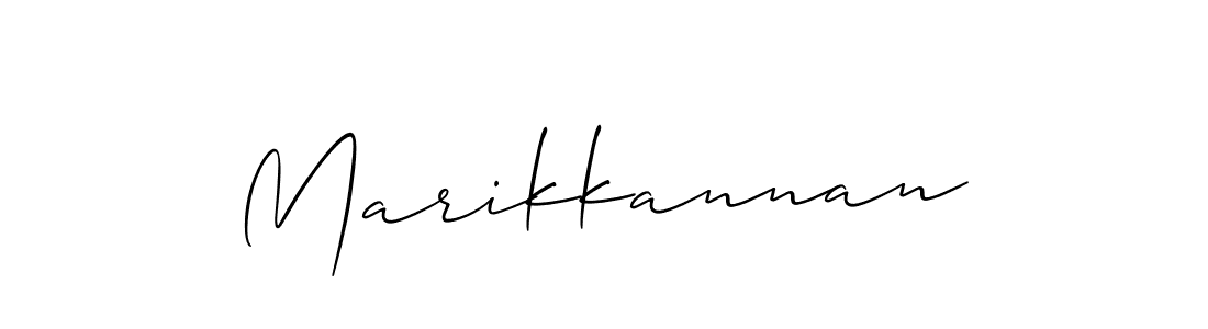 How to make Marikkannan signature? Allison_Script is a professional autograph style. Create handwritten signature for Marikkannan name. Marikkannan signature style 2 images and pictures png