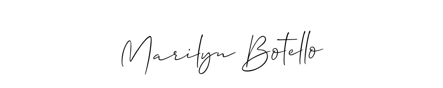 if you are searching for the best signature style for your name Marilyn Botello. so please give up your signature search. here we have designed multiple signature styles  using Allison_Script. Marilyn Botello signature style 2 images and pictures png