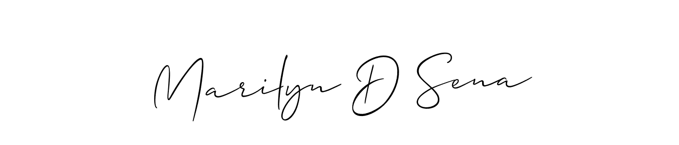 Once you've used our free online signature maker to create your best signature Allison_Script style, it's time to enjoy all of the benefits that Marilyn D Sena name signing documents. Marilyn D Sena signature style 2 images and pictures png
