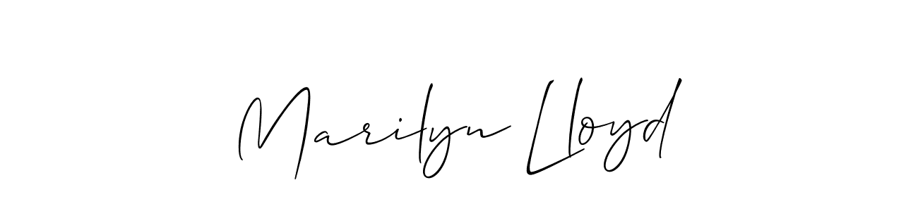 Make a short Marilyn Lloyd signature style. Manage your documents anywhere anytime using Allison_Script. Create and add eSignatures, submit forms, share and send files easily. Marilyn Lloyd signature style 2 images and pictures png