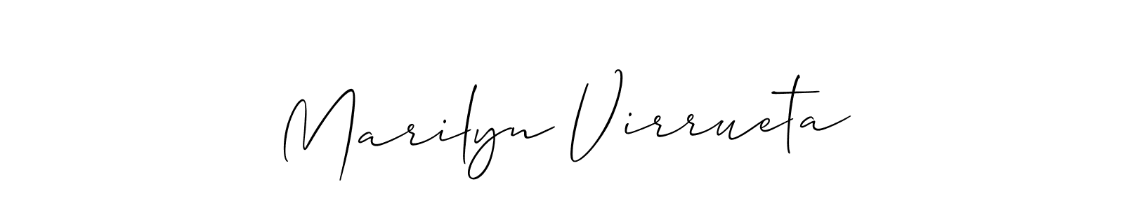 Best and Professional Signature Style for Marilyn Virrueta. Allison_Script Best Signature Style Collection. Marilyn Virrueta signature style 2 images and pictures png