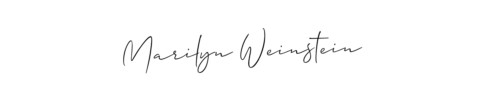 Use a signature maker to create a handwritten signature online. With this signature software, you can design (Allison_Script) your own signature for name Marilyn Weinstein. Marilyn Weinstein signature style 2 images and pictures png