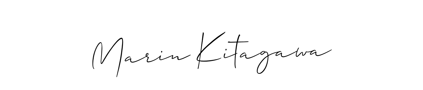 How to make Marin Kitagawa signature? Allison_Script is a professional autograph style. Create handwritten signature for Marin Kitagawa name. Marin Kitagawa signature style 2 images and pictures png