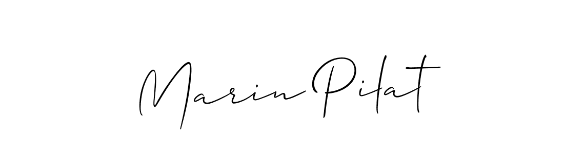 Create a beautiful signature design for name Marin Pilat. With this signature (Allison_Script) fonts, you can make a handwritten signature for free. Marin Pilat signature style 2 images and pictures png