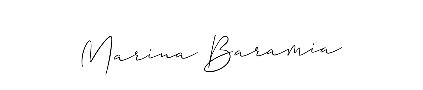 You should practise on your own different ways (Allison_Script) to write your name (Marina Baramia) in signature. don't let someone else do it for you. Marina Baramia signature style 2 images and pictures png