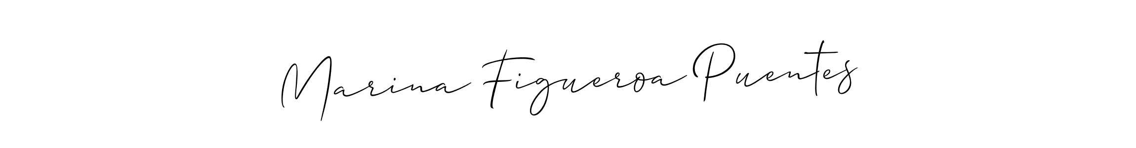 Also we have Marina Figueroa Puentes name is the best signature style. Create professional handwritten signature collection using Allison_Script autograph style. Marina Figueroa Puentes signature style 2 images and pictures png