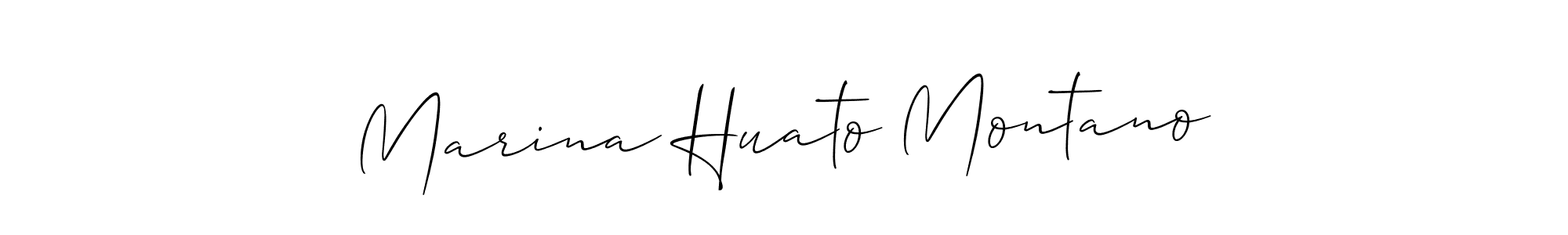 Also we have Marina Huato Montano name is the best signature style. Create professional handwritten signature collection using Allison_Script autograph style. Marina Huato Montano signature style 2 images and pictures png