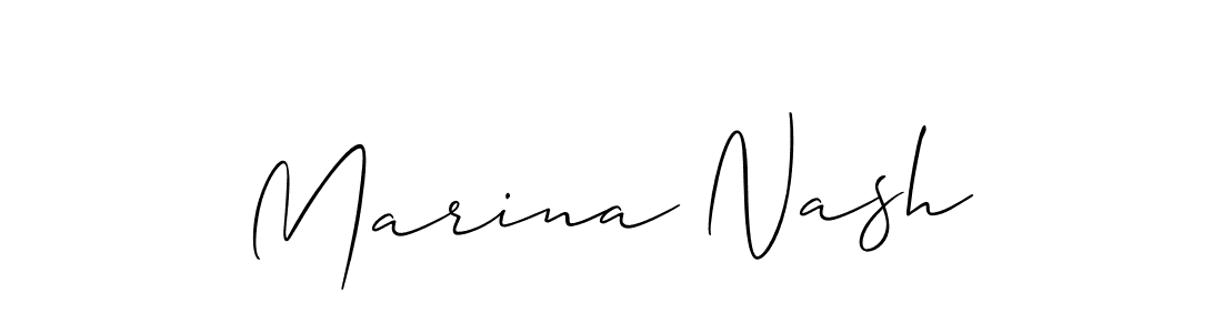 Allison_Script is a professional signature style that is perfect for those who want to add a touch of class to their signature. It is also a great choice for those who want to make their signature more unique. Get Marina Nash name to fancy signature for free. Marina Nash signature style 2 images and pictures png