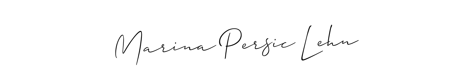 How to Draw Marina Persic Lehn signature style? Allison_Script is a latest design signature styles for name Marina Persic Lehn. Marina Persic Lehn signature style 2 images and pictures png