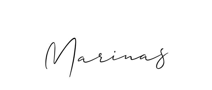 Marinas stylish signature style. Best Handwritten Sign (Allison_Script) for my name. Handwritten Signature Collection Ideas for my name Marinas. Marinas signature style 2 images and pictures png