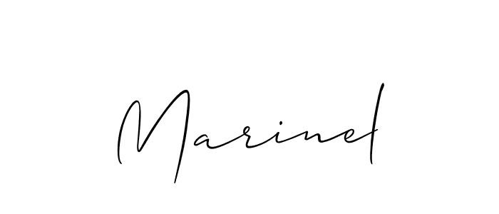 You should practise on your own different ways (Allison_Script) to write your name (Marinel) in signature. don't let someone else do it for you. Marinel signature style 2 images and pictures png
