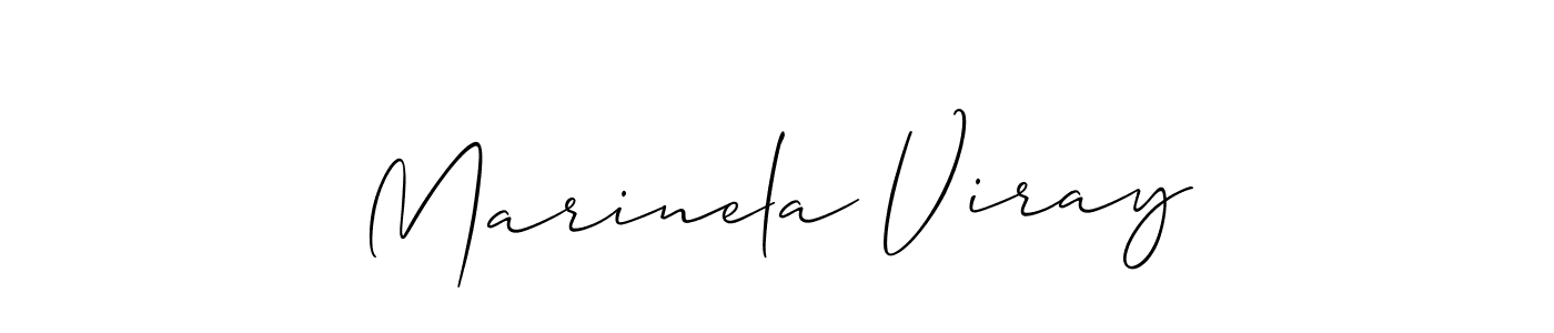 Make a short Marinela Viray signature style. Manage your documents anywhere anytime using Allison_Script. Create and add eSignatures, submit forms, share and send files easily. Marinela Viray signature style 2 images and pictures png