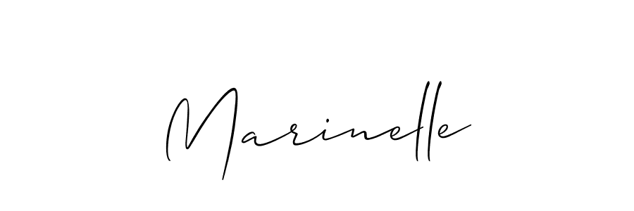 The best way (Allison_Script) to make a short signature is to pick only two or three words in your name. The name Marinelle include a total of six letters. For converting this name. Marinelle signature style 2 images and pictures png