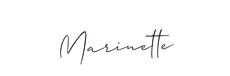 How to make Marinette signature? Allison_Script is a professional autograph style. Create handwritten signature for Marinette name. Marinette signature style 2 images and pictures png