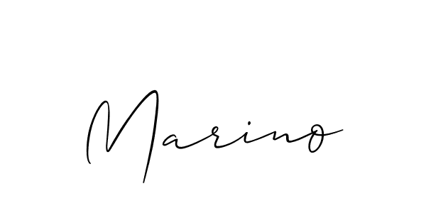 Marino stylish signature style. Best Handwritten Sign (Allison_Script) for my name. Handwritten Signature Collection Ideas for my name Marino. Marino signature style 2 images and pictures png