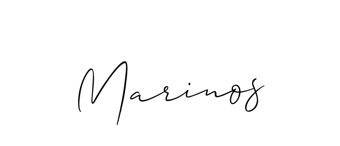Best and Professional Signature Style for Marinos. Allison_Script Best Signature Style Collection. Marinos signature style 2 images and pictures png