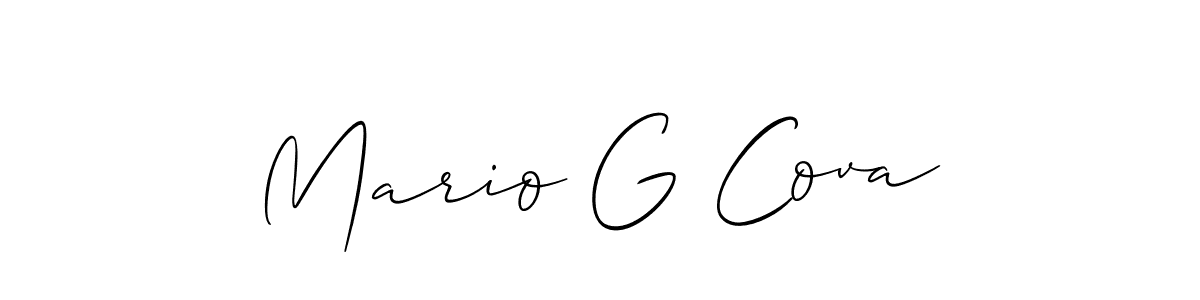 You can use this online signature creator to create a handwritten signature for the name Mario G Cova. This is the best online autograph maker. Mario G Cova signature style 2 images and pictures png