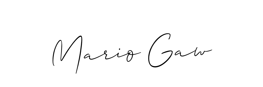 How to make Mario Gaw name signature. Use Allison_Script style for creating short signs online. This is the latest handwritten sign. Mario Gaw signature style 2 images and pictures png