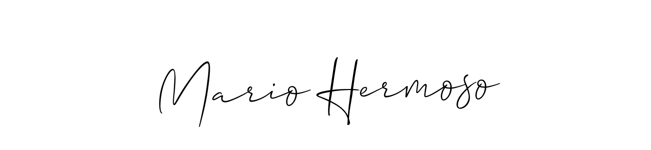 Similarly Allison_Script is the best handwritten signature design. Signature creator online .You can use it as an online autograph creator for name Mario Hermoso. Mario Hermoso signature style 2 images and pictures png