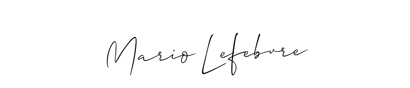 Also You can easily find your signature by using the search form. We will create Mario Lefebvre name handwritten signature images for you free of cost using Allison_Script sign style. Mario Lefebvre signature style 2 images and pictures png
