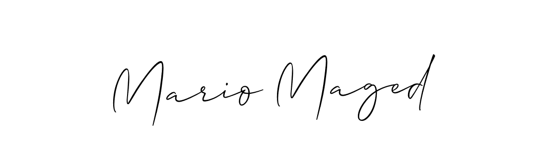 You can use this online signature creator to create a handwritten signature for the name Mario Maged. This is the best online autograph maker. Mario Maged signature style 2 images and pictures png