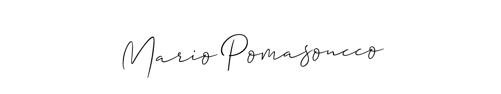 Check out images of Autograph of Mario Pomasoncco name. Actor Mario Pomasoncco Signature Style. Allison_Script is a professional sign style online. Mario Pomasoncco signature style 2 images and pictures png