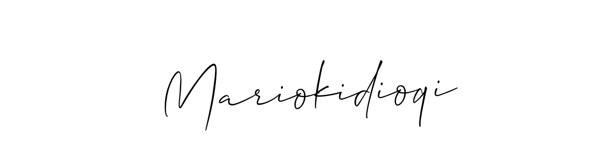 Similarly Allison_Script is the best handwritten signature design. Signature creator online .You can use it as an online autograph creator for name Mariokidioqi. Mariokidioqi signature style 2 images and pictures png