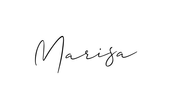 Allison_Script is a professional signature style that is perfect for those who want to add a touch of class to their signature. It is also a great choice for those who want to make their signature more unique. Get Marisa name to fancy signature for free. Marisa signature style 2 images and pictures png