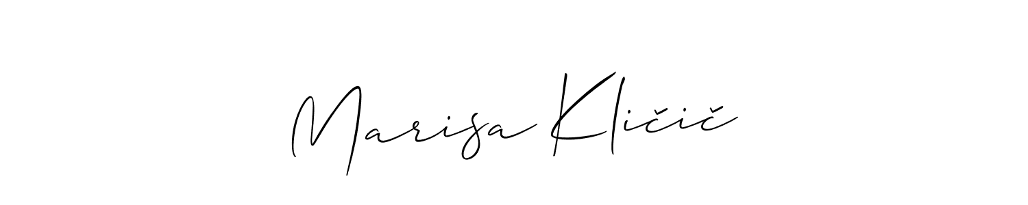 Here are the top 10 professional signature styles for the name Marisa Kličič. These are the best autograph styles you can use for your name. Marisa Kličič signature style 2 images and pictures png