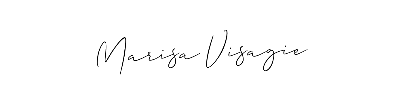 Make a short Marisa Visagie signature style. Manage your documents anywhere anytime using Allison_Script. Create and add eSignatures, submit forms, share and send files easily. Marisa Visagie signature style 2 images and pictures png