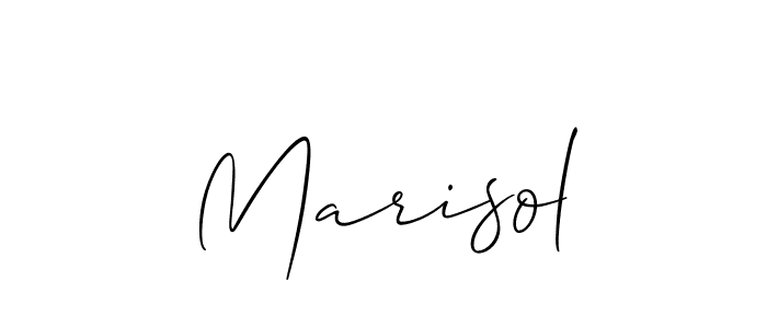 Create a beautiful signature design for name Marisol. With this signature (Allison_Script) fonts, you can make a handwritten signature for free. Marisol signature style 2 images and pictures png