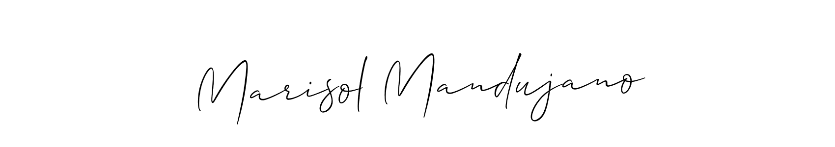 Also You can easily find your signature by using the search form. We will create Marisol Mandujano name handwritten signature images for you free of cost using Allison_Script sign style. Marisol Mandujano signature style 2 images and pictures png