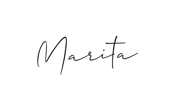 Check out images of Autograph of Marita name. Actor Marita Signature Style. Allison_Script is a professional sign style online. Marita signature style 2 images and pictures png