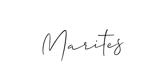 Make a beautiful signature design for name Marites. With this signature (Allison_Script) style, you can create a handwritten signature for free. Marites signature style 2 images and pictures png