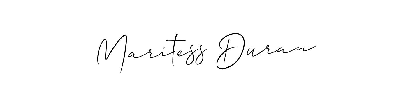 Make a beautiful signature design for name Maritess Duran. Use this online signature maker to create a handwritten signature for free. Maritess Duran signature style 2 images and pictures png