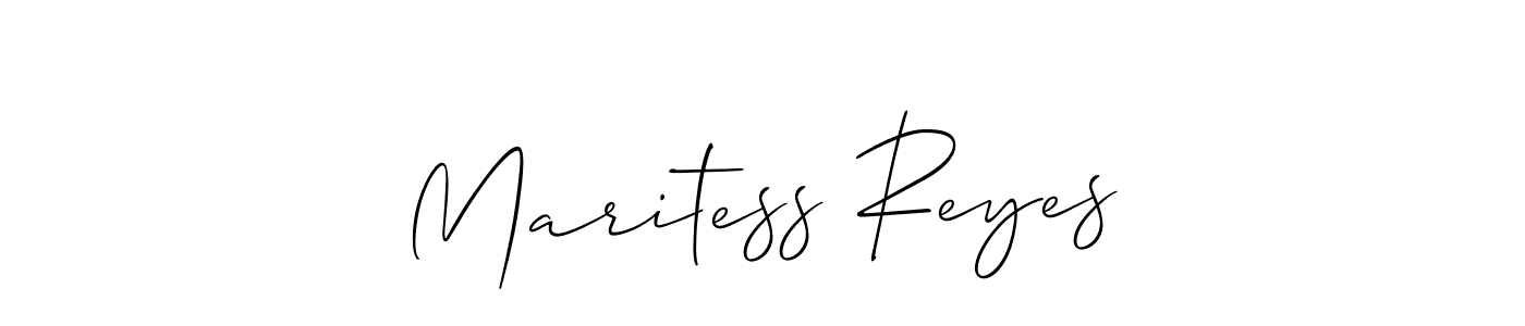 You can use this online signature creator to create a handwritten signature for the name Maritess Reyes. This is the best online autograph maker. Maritess Reyes signature style 2 images and pictures png