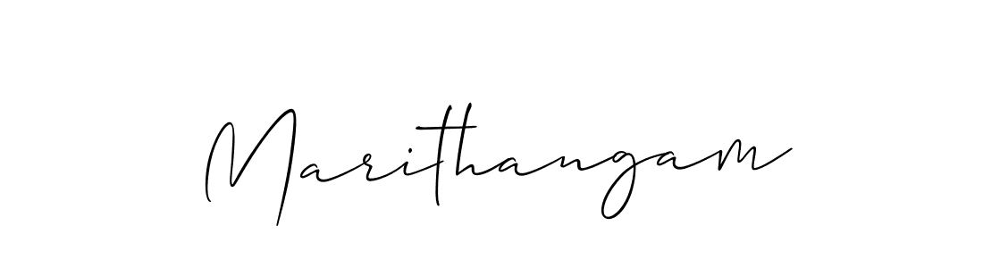 Make a beautiful signature design for name Marithangam. With this signature (Allison_Script) style, you can create a handwritten signature for free. Marithangam signature style 2 images and pictures png