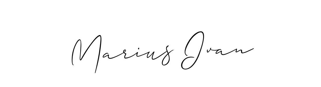 This is the best signature style for the Marius Ivan name. Also you like these signature font (Allison_Script). Mix name signature. Marius Ivan signature style 2 images and pictures png