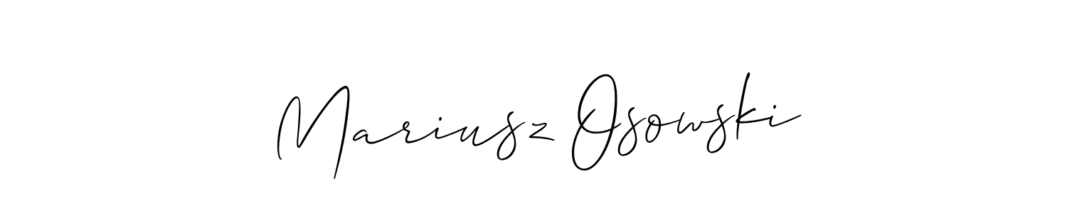 The best way (Allison_Script) to make a short signature is to pick only two or three words in your name. The name Mariusz Osowski include a total of six letters. For converting this name. Mariusz Osowski signature style 2 images and pictures png