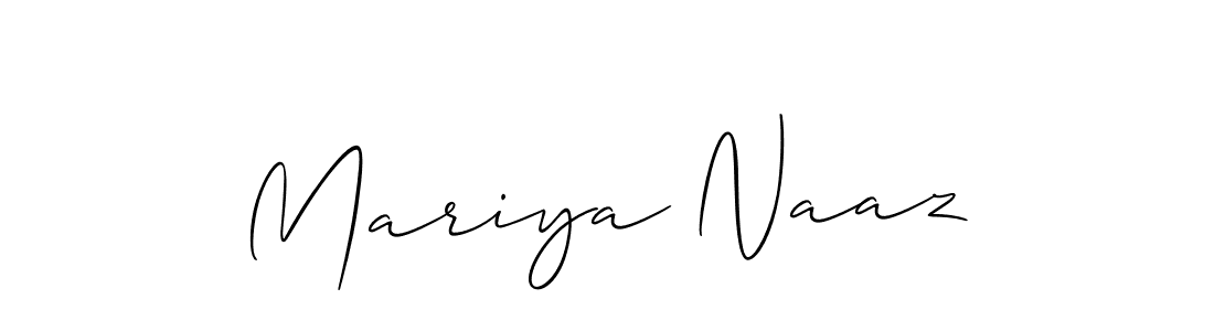 if you are searching for the best signature style for your name Mariya Naaz. so please give up your signature search. here we have designed multiple signature styles  using Allison_Script. Mariya Naaz signature style 2 images and pictures png