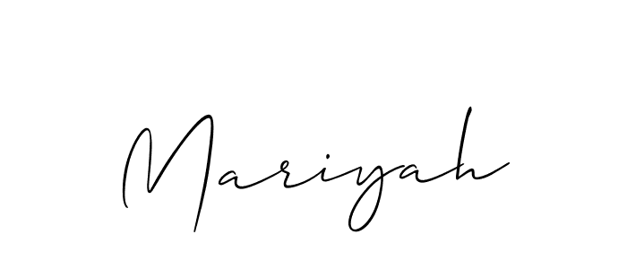 Best and Professional Signature Style for Mariyah. Allison_Script Best Signature Style Collection. Mariyah signature style 2 images and pictures png