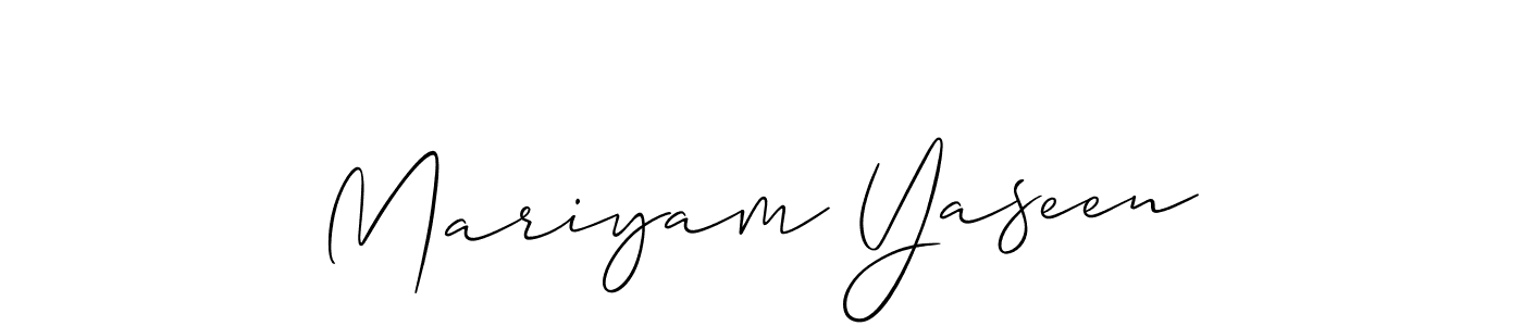 if you are searching for the best signature style for your name Mariyam Yaseen. so please give up your signature search. here we have designed multiple signature styles  using Allison_Script. Mariyam Yaseen signature style 2 images and pictures png